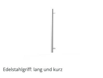 LED Licht und Edelstahlgriffe