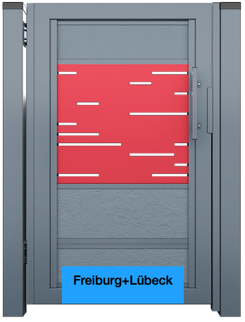 Freiburg Pforte Eingangstür Gartentür verschiedene Farben mehrere Größe