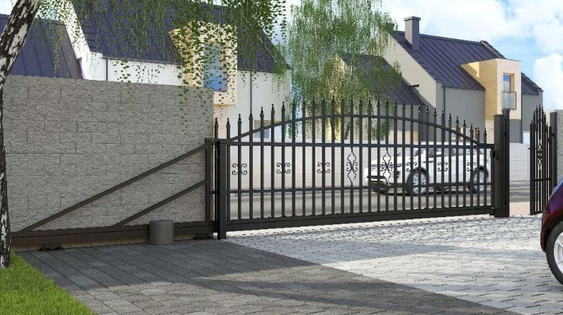 Schiebetor Bellevue 400 x 144 inkl. Antrieb