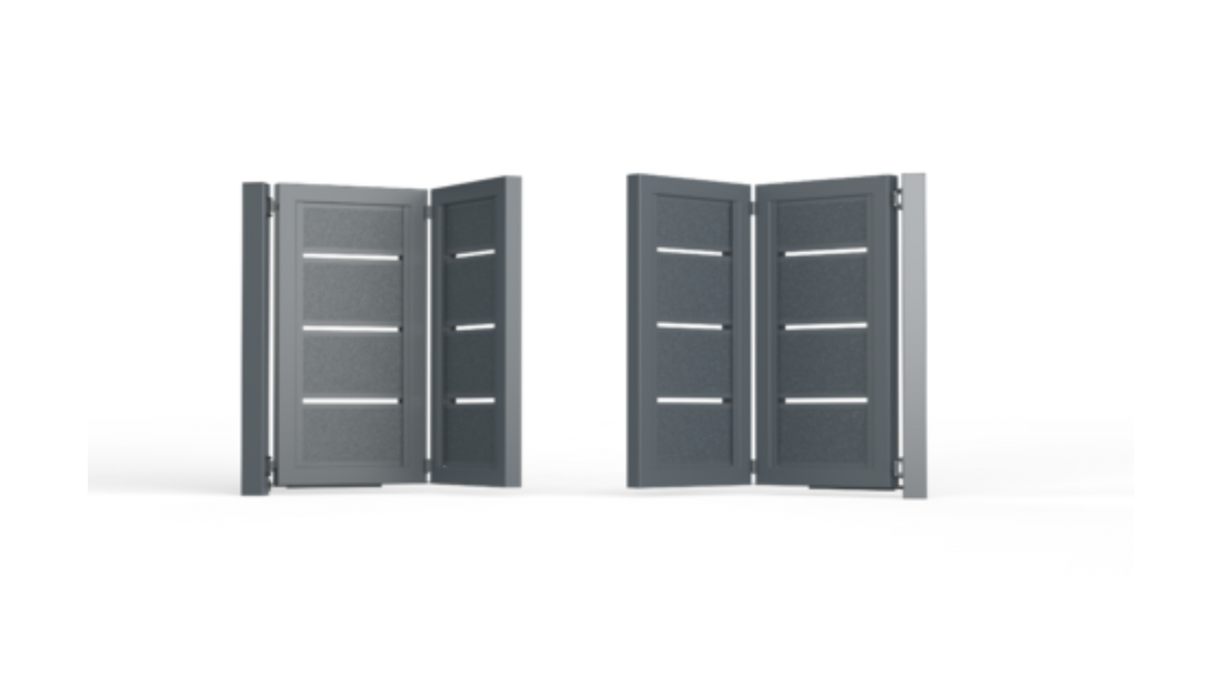 Falttor Freiburg Gartentor Hoftor 2+2