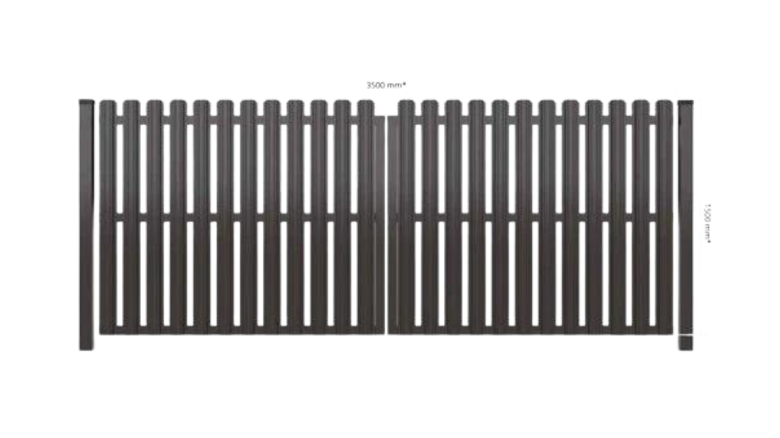 Einfahrtstor Gartentor Hoftor Doppelflügeltor Modell Dortmund-1