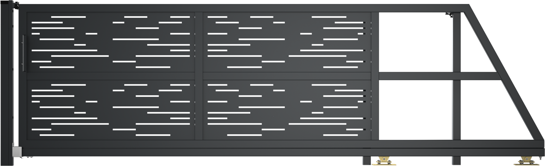 Schiebetor Modell Lübeck freitragendes Tor freischwebend